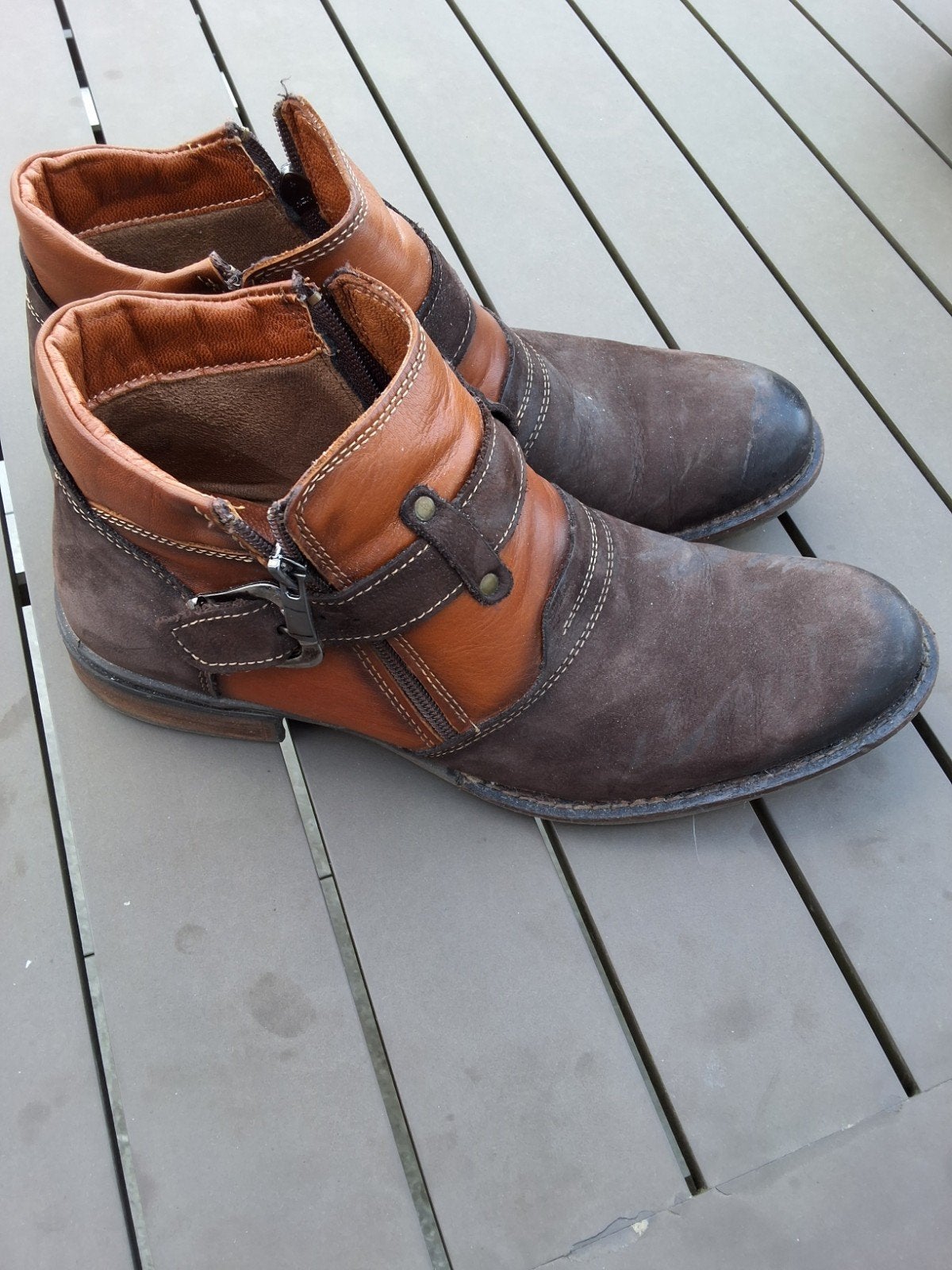 lederen schoenen 41 merk marcomen, Bruin, Marcomen, Ophalen of Verzenden, Zo goed als nieuw