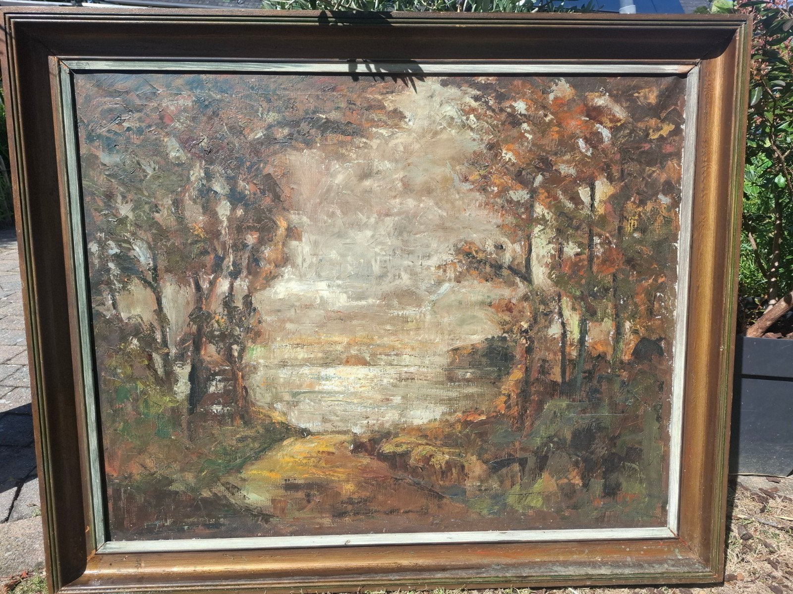 Grande toile impressioniste, Antiquités & Art, Art | Peinture | Classique, Enlèvement, Toile