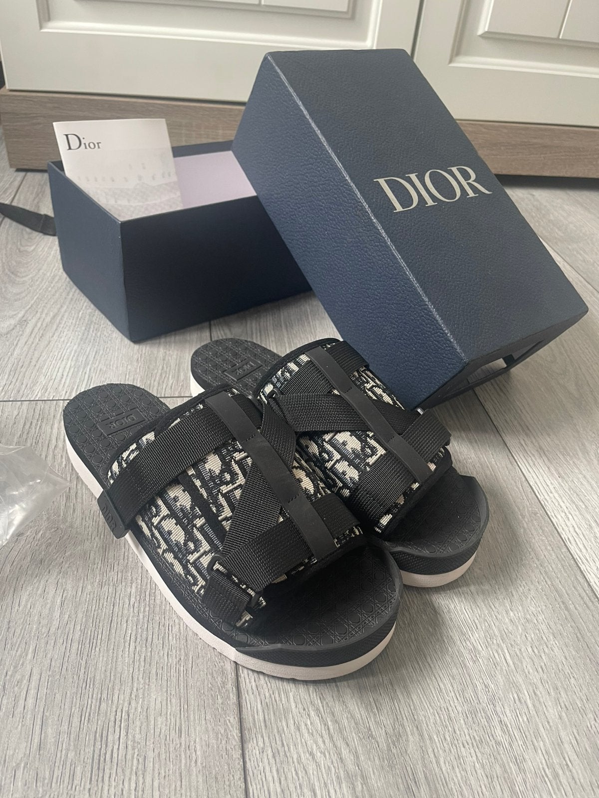 Dior Slippers, Kleding | Heren, Schoenen, Slippers, Zwart, Ophalen of Verzenden, Zo goed als nieuw