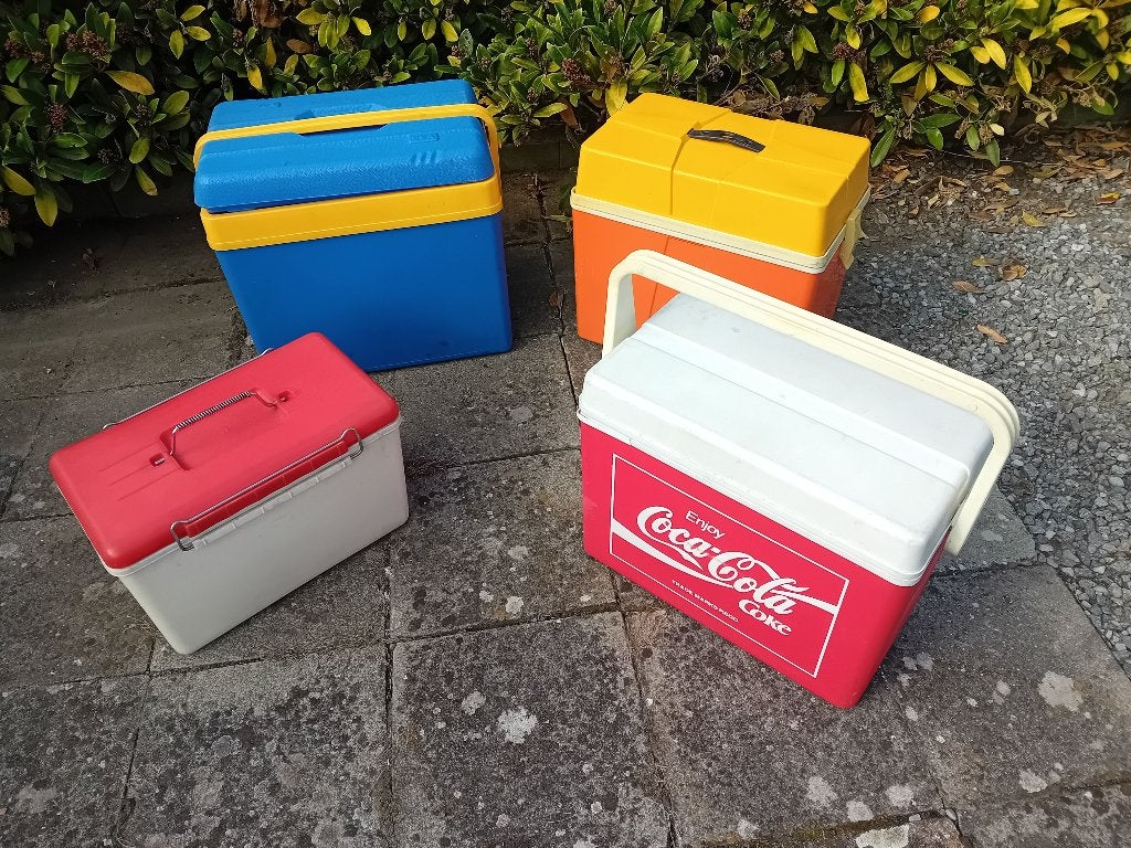 4 koelboxen, Caravans en Kamperen, Ophalen, Gebruikt, Koelbox