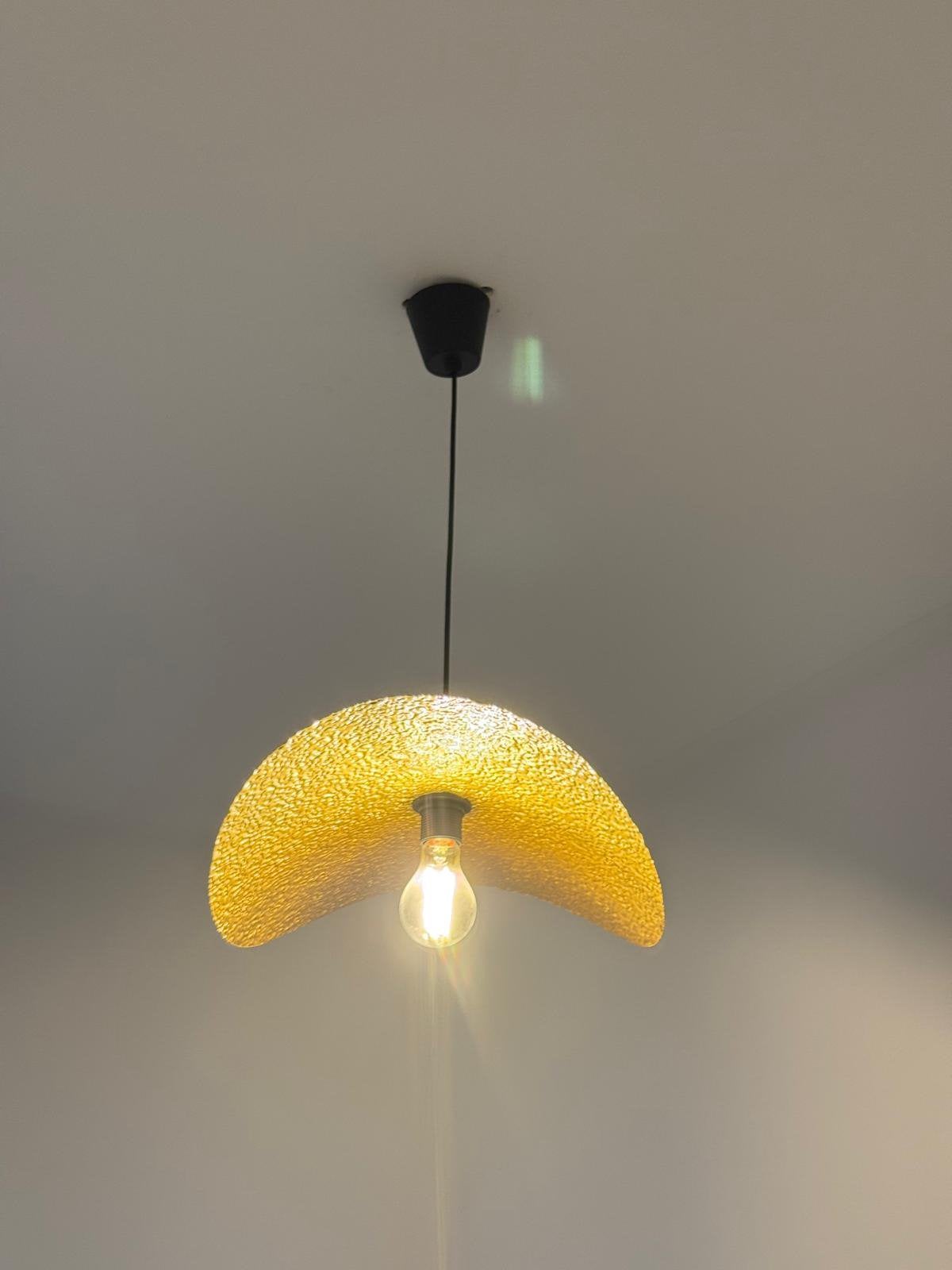 Suspension luminaire design doré, Enlèvement, Comme neuf, Métal