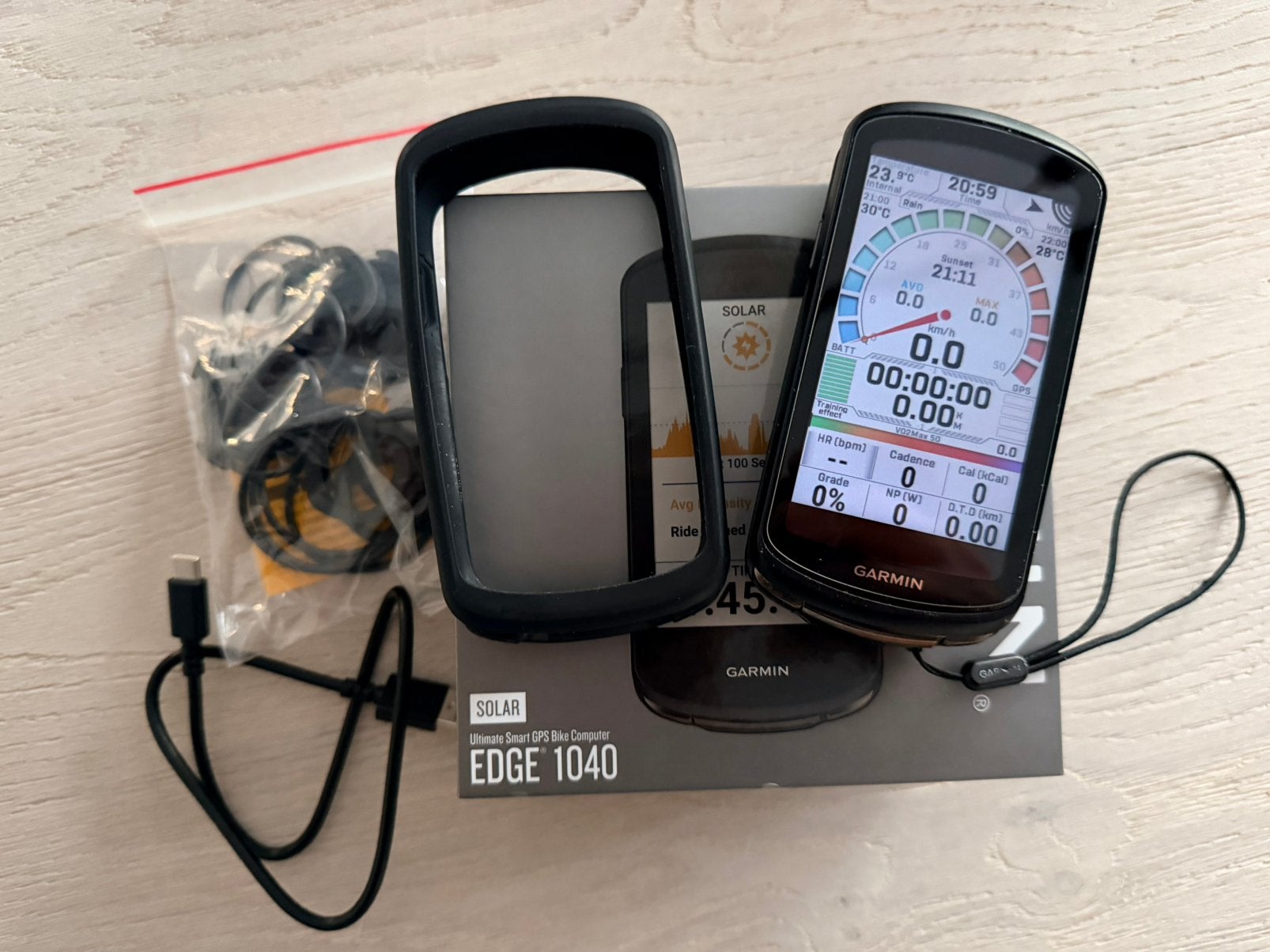 Garmin Edge 1040 Solar, Fietsen en Brommers, Ophalen of Verzenden, GPS, Zo goed als nieuw