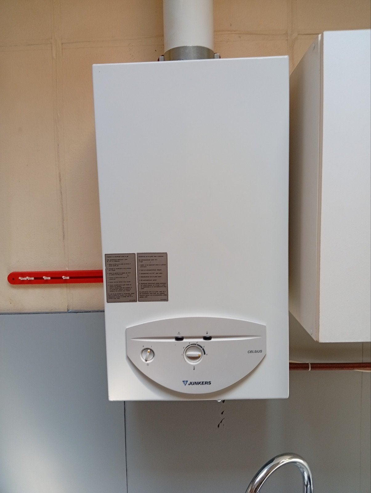 Gas boiler, Ophalen, Boiler