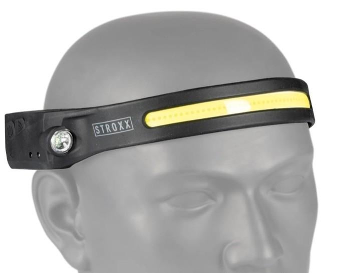 Nieuwe STROXX hoofdlamp dimbaar LED 5W+3W,, Caravans en Kamperen, Ophalen of Verzenden, Nieuw, Accu