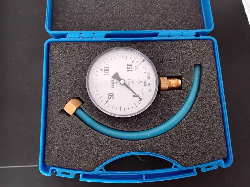 Jauge gaz analogique, Bricolage & Construction, Enlèvement, Comme neuf, Autres appareils de mesure ou compteurs