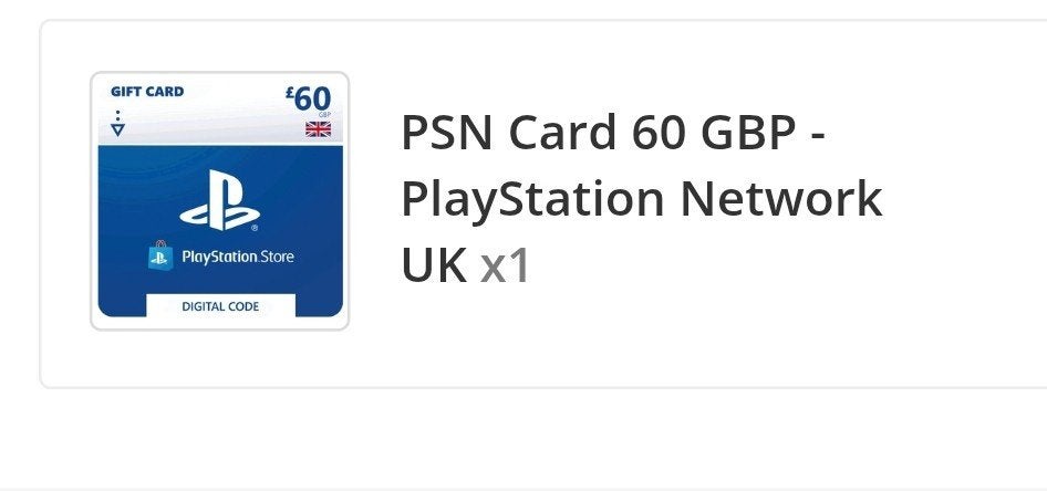 playstation network cards van engeland gb waarde 60 €, Ophalen