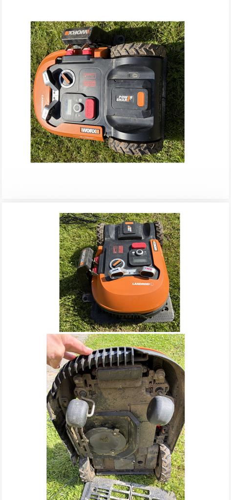 1 x WORX Landroid L (Cut-to-Edge) WR147E.1, Tondeuses à gazon sur batterie, Moins de 30 cm, Tondeuse rotative, Comme neuf
