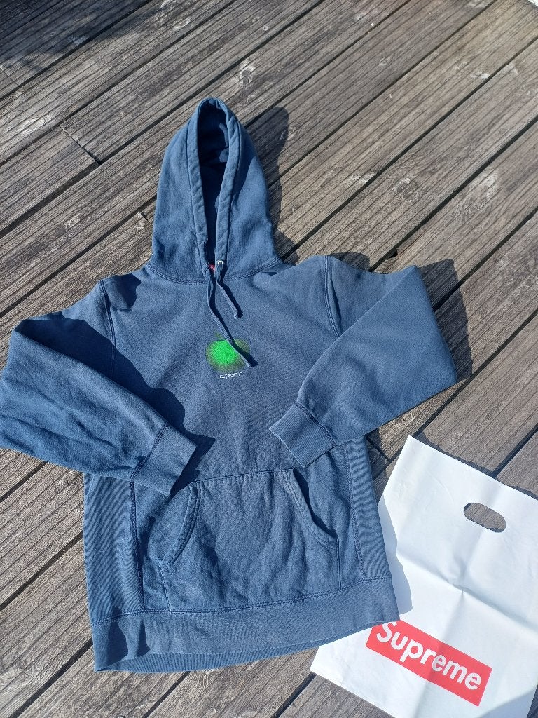 Hoodie Supreme medium, Blauw, Overige maten, Ophalen of Verzenden, Gedragen