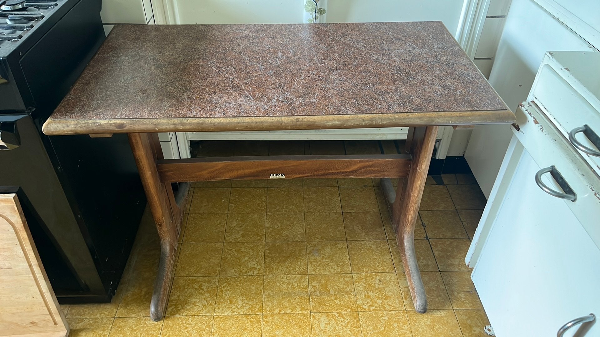 Vintage café-tafel, Vintage, Enlèvement, Utilisé, 75 cm ou plus