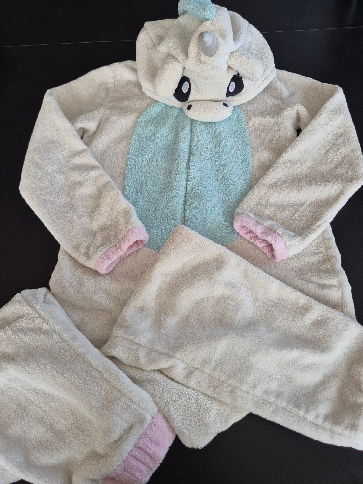 onesie witte eenhoorn 146/152, Enfants & Bébés, Maillots de bain pour enfants, Enlèvement ou Envoi, Taille 146, Lola & Liza