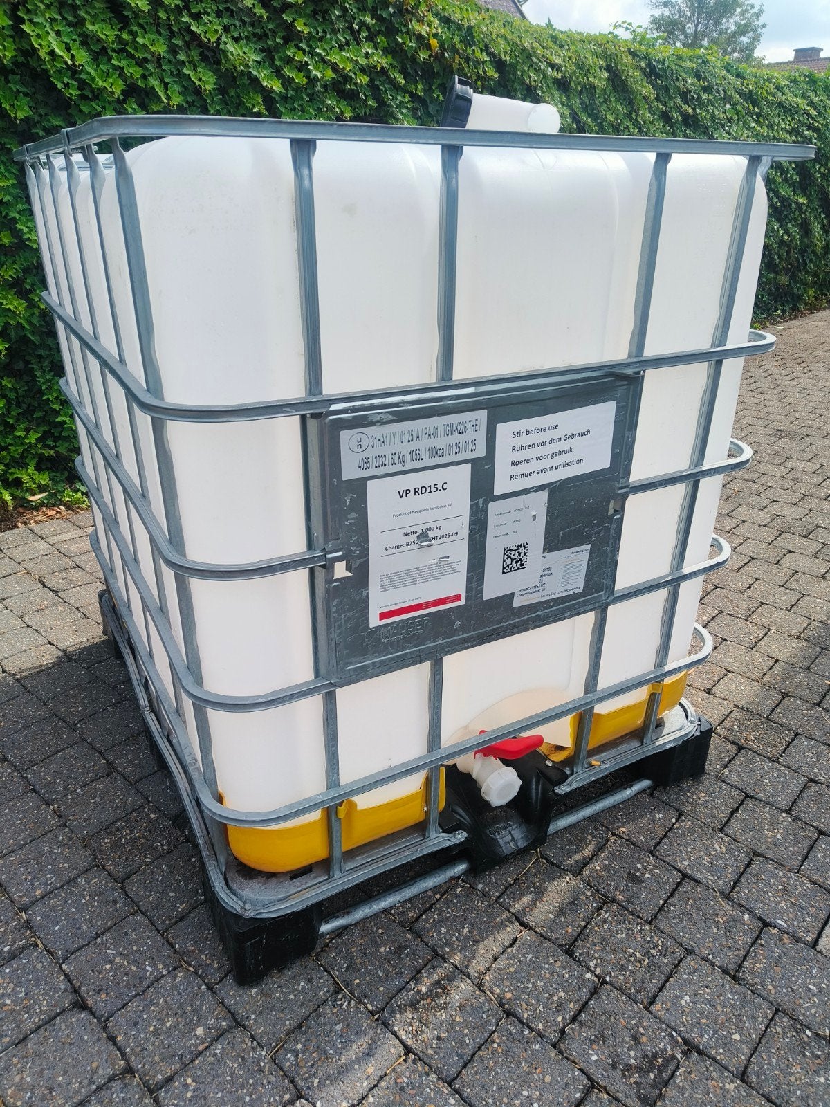 IBC container 1056 liter, Enlèvement, Comme neuf, Synthétique, Avec robinet