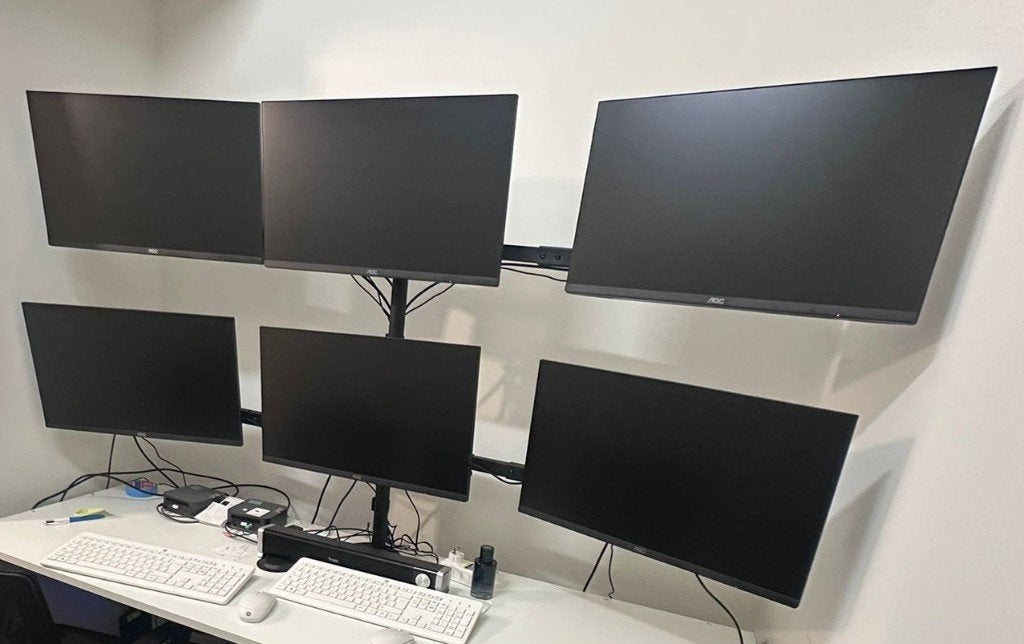 6x AOC Q24V4EA — Monitor 24" QHD — 499 €, Computers en Software, Monitoren, Ophalen, Nieuw, AOC, In hoogte verstelbaar