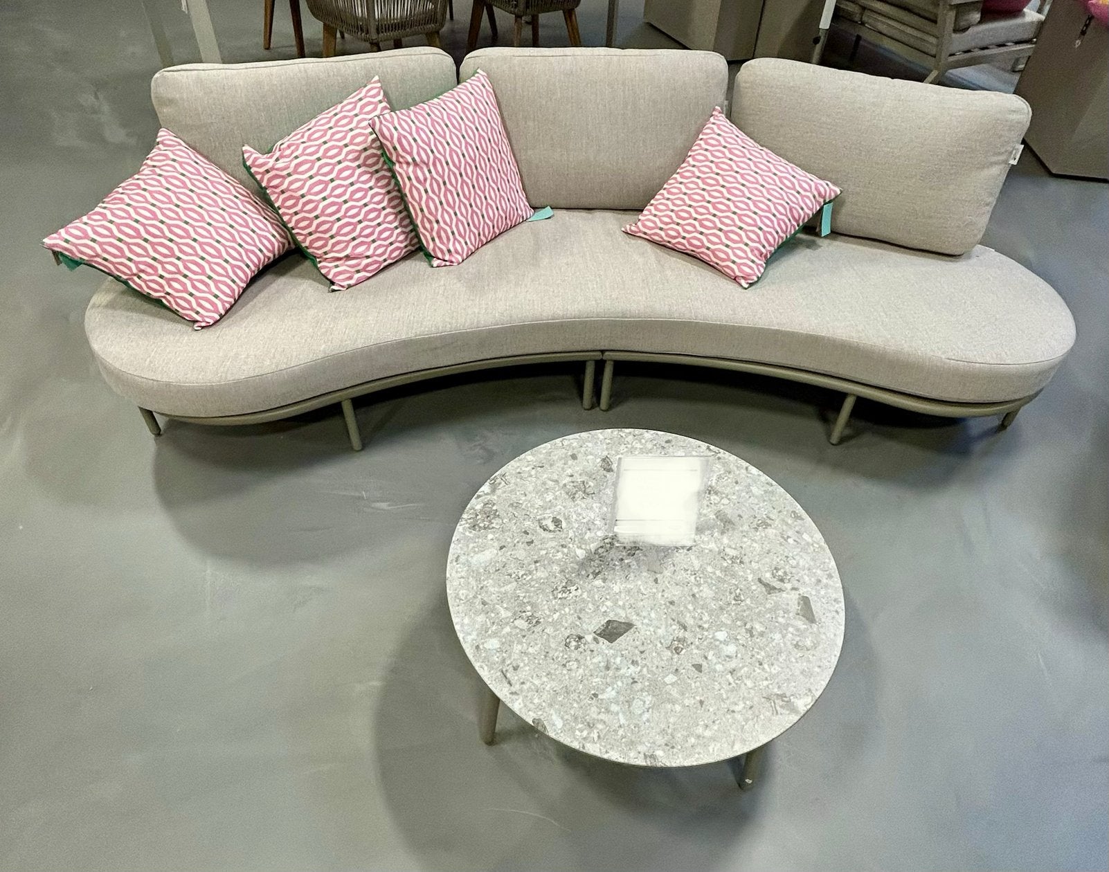 Loungebank + tafeltje, Tuin en Terras, Ophalen, 3 zitplaatsen, Bank, Aluminium