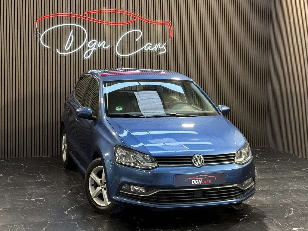 Volkswagen Polo Polo 1.2 TSI Sportline BMT (bj 2016), Auto's, Stof, Gebruikt, 4 cilinders, Blauw