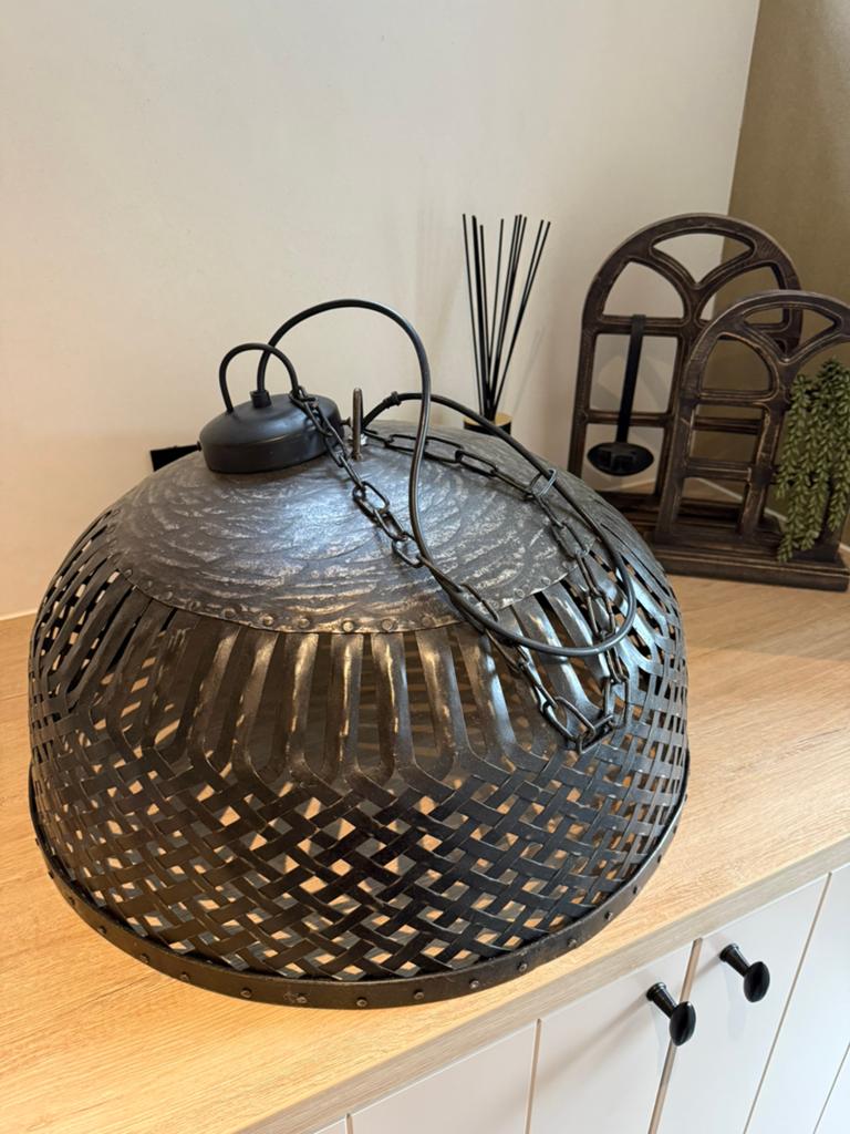 Landelijke stoere hanglamp, Enlèvement, Comme neuf