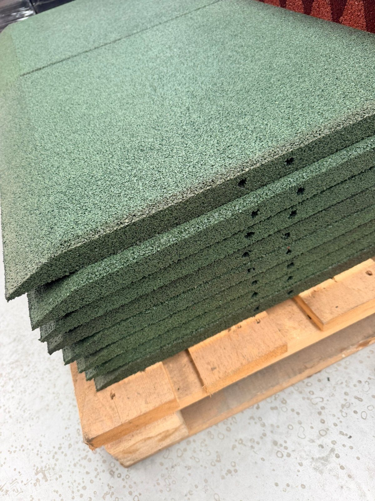 16 rubber boordtegels, Ophalen, Nieuw, Rubber, Terrastegels