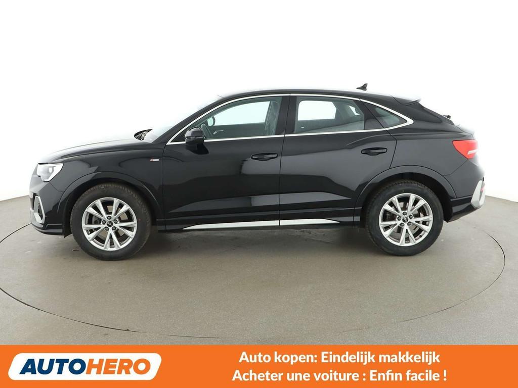 Audi Q3 35 TDI S line (bj 2023, automaat), Auto's, Gebruikt, Zwart, Leder, 5 deurs