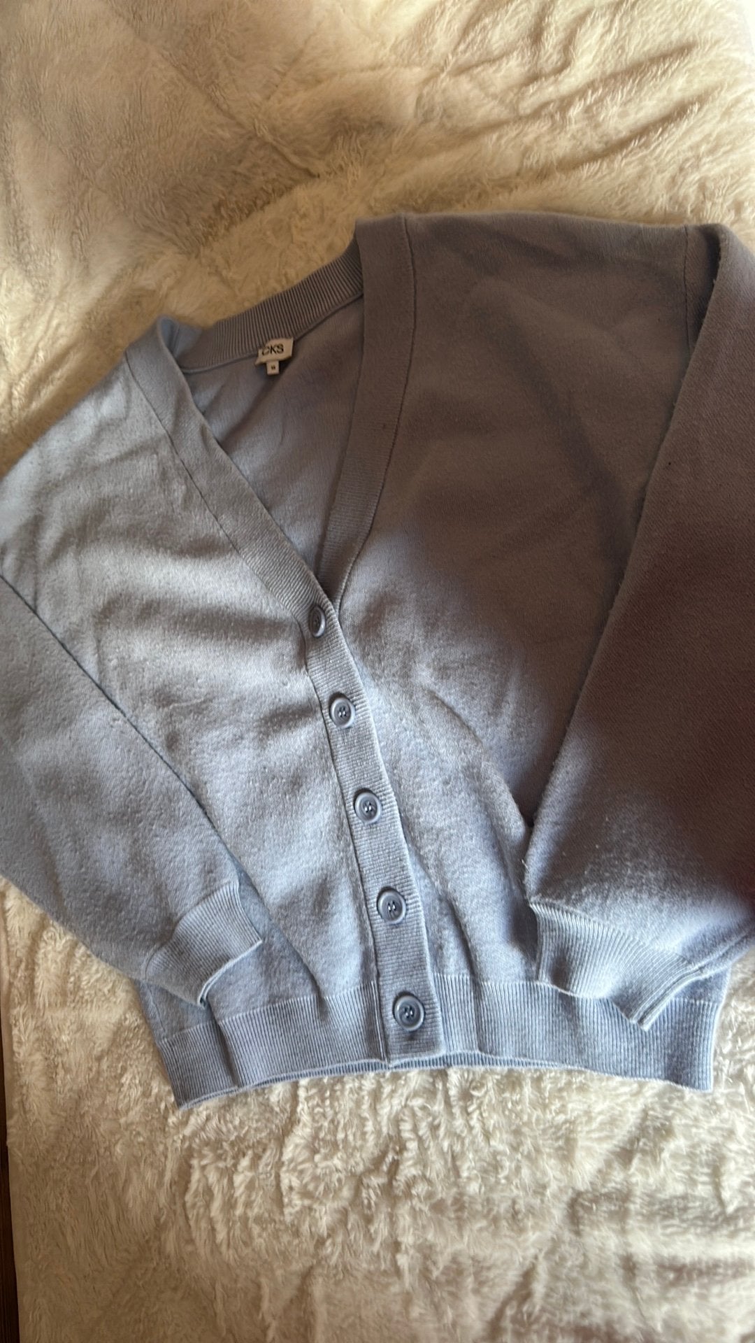 Gillet bleu, Kleding | Dames, Truien en Vesten, Ophalen of Verzenden, Zo goed als nieuw, Blauw