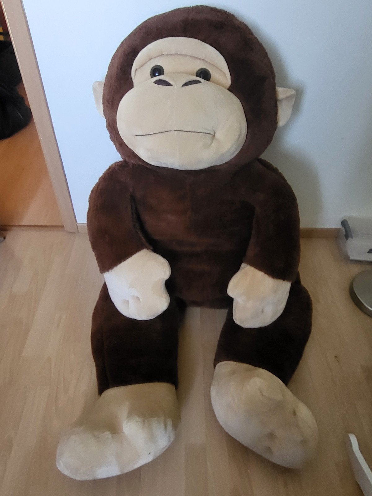 Peluche singe, Kinderen en Baby's, Speelgoed | Knuffels en Pluche, Ophalen, Gebruikt, Aap, Groot (groter dan 80 cm)