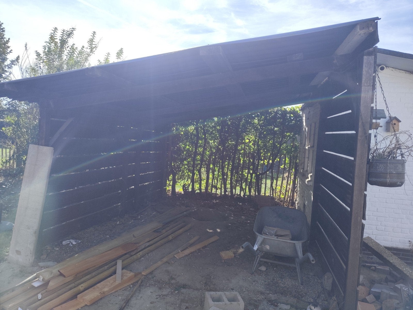 gratis carport, Tuin en Terras, Ophalen, Carport