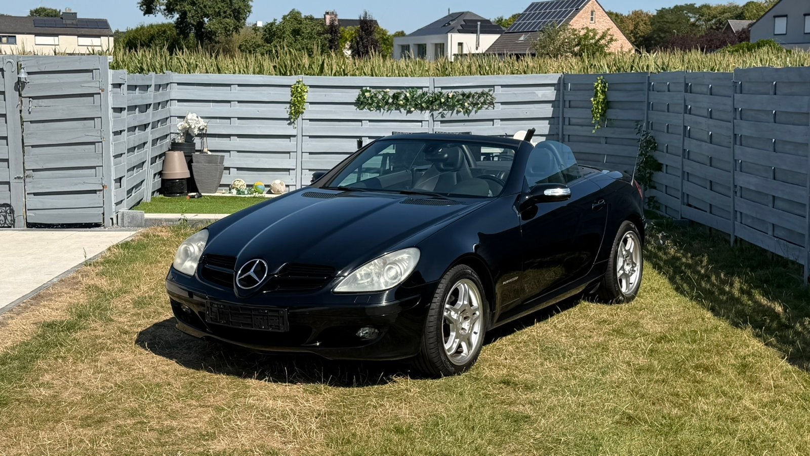 Mercedes SLK 200 Kompressor Cabriolet Automatique  205 000km, Cuir, Achat, Carnet d'entretien, Noir