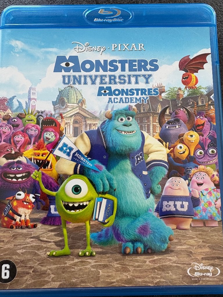 Monsters University Blu-ray, CD & DVD, Blu-ray, Français, Film, Comme neuf, Avec suppléments