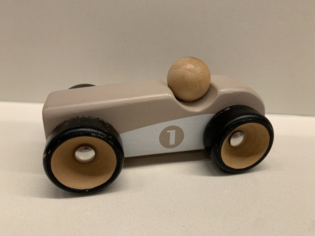 ♫ Houten minimalistische racewagen, Ophalen of Verzenden