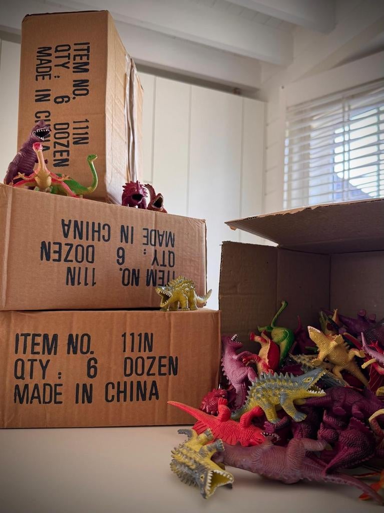 Lot dinosaurus figuurtjes +200 stuks - nieuw!, Enlèvement