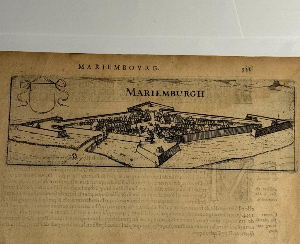 Mariembourg Mariemburg Carte Guicciardini XVIIe siècle, Antiquités & Art, Art | Eaux-fortes & Gravures, Gravure, Cartographie