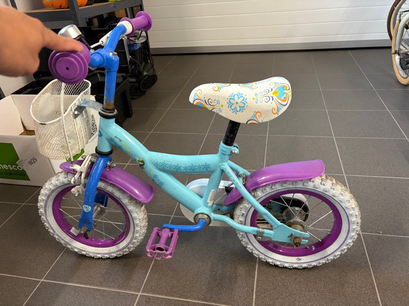 Frozen kinderfiets, Fietsen en Brommers, Ophalen, Gebruikt