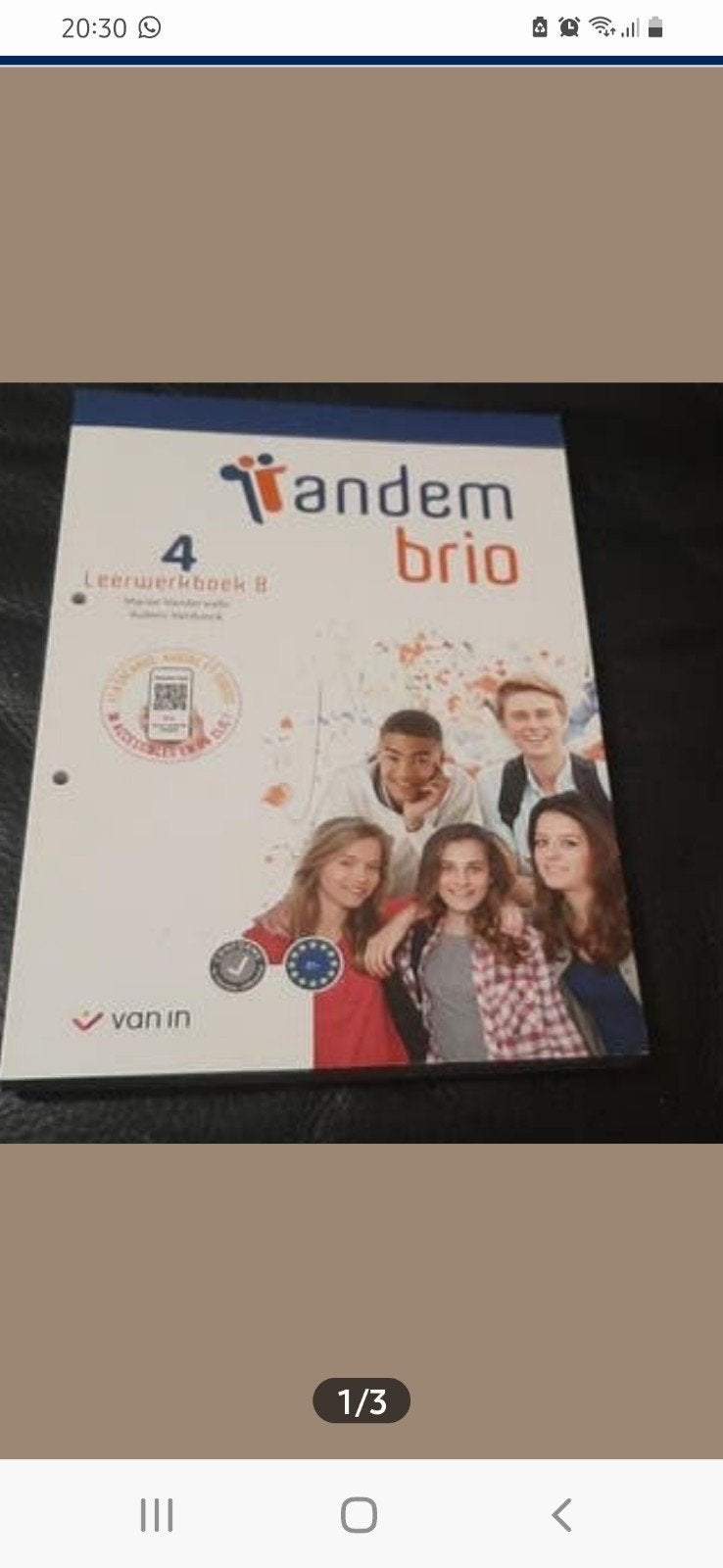 Tandem brio leerwerkboek B Neuf, Enlèvement ou Envoi