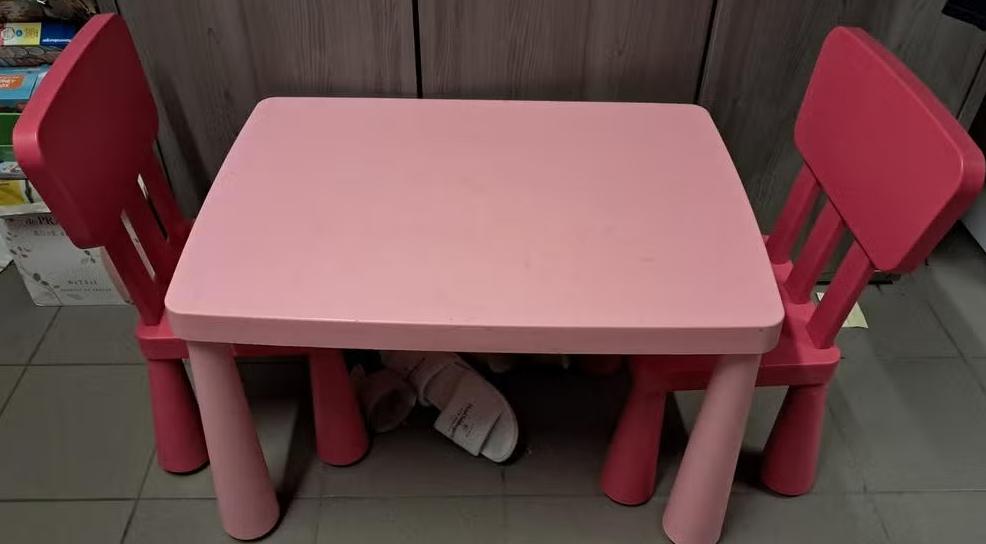 Mammut kindertafel en kinderstoelen, Kinderen en Baby's, Ophalen, Gebruikt