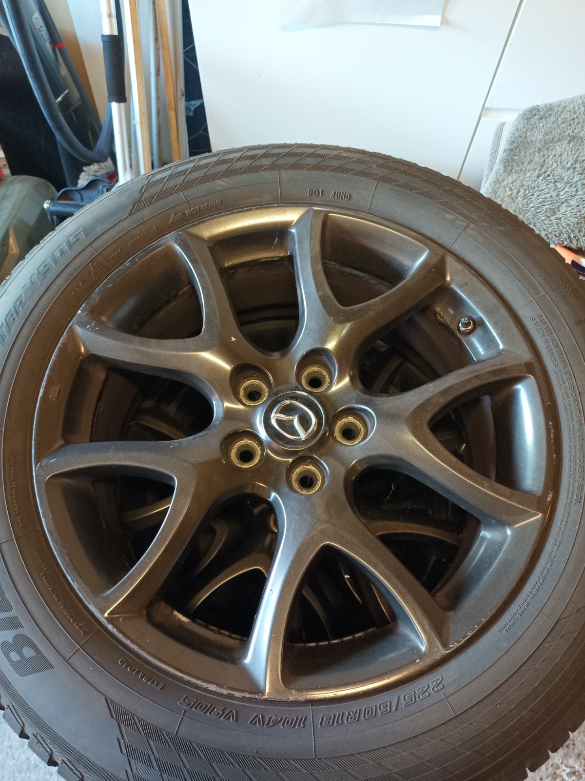 winterbanden op velg 18", Auto-onderdelen, Ophalen, 18 inch, Gebruikt, Velg(en)