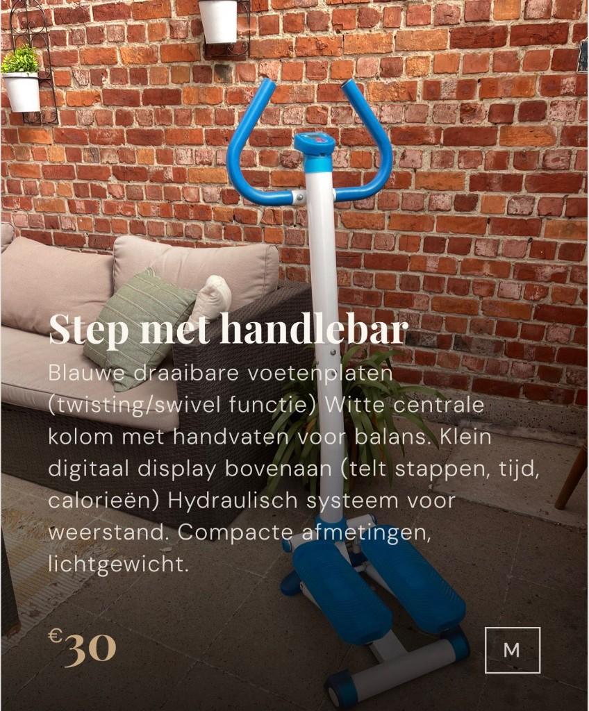 Mini stepper met handlebars, Enlèvement, Comme neuf, Jambes, Appareil step