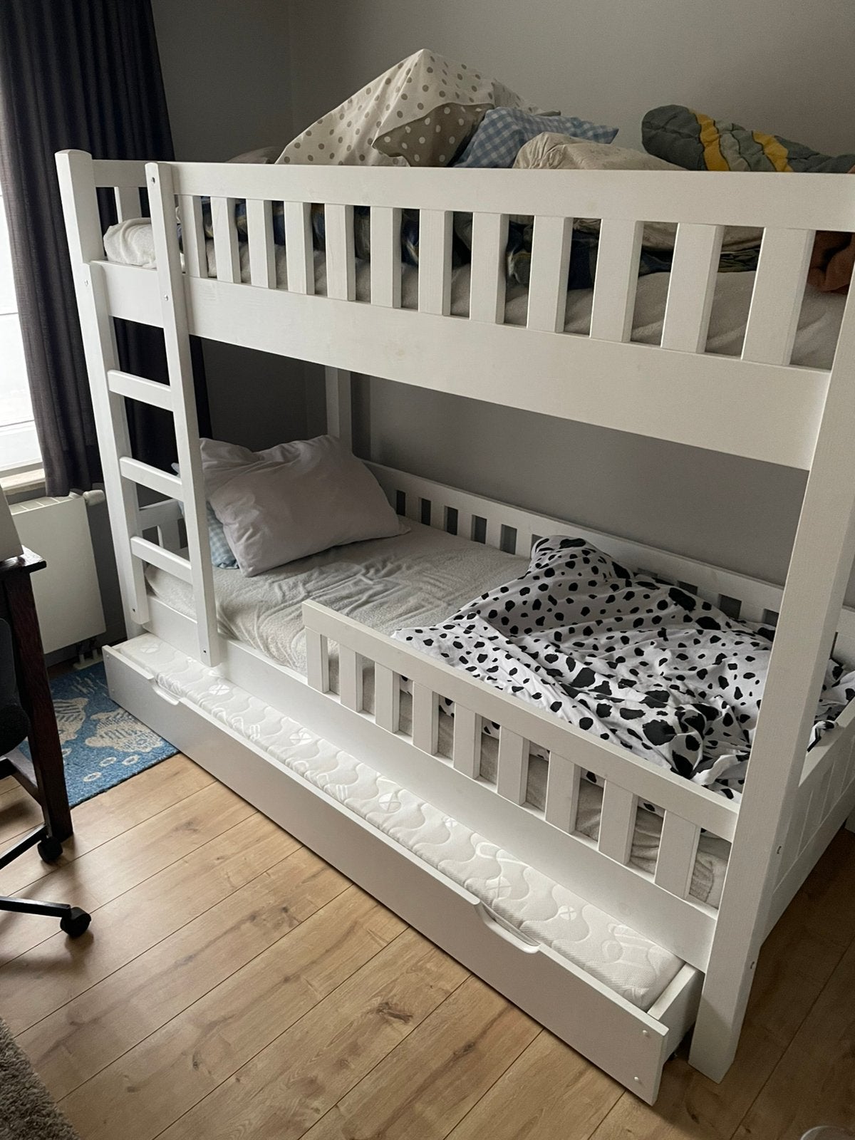 Lit superposé pour 3 enfants., Enfants & Bébés, Enlèvement, Comme neuf, Lits superposés