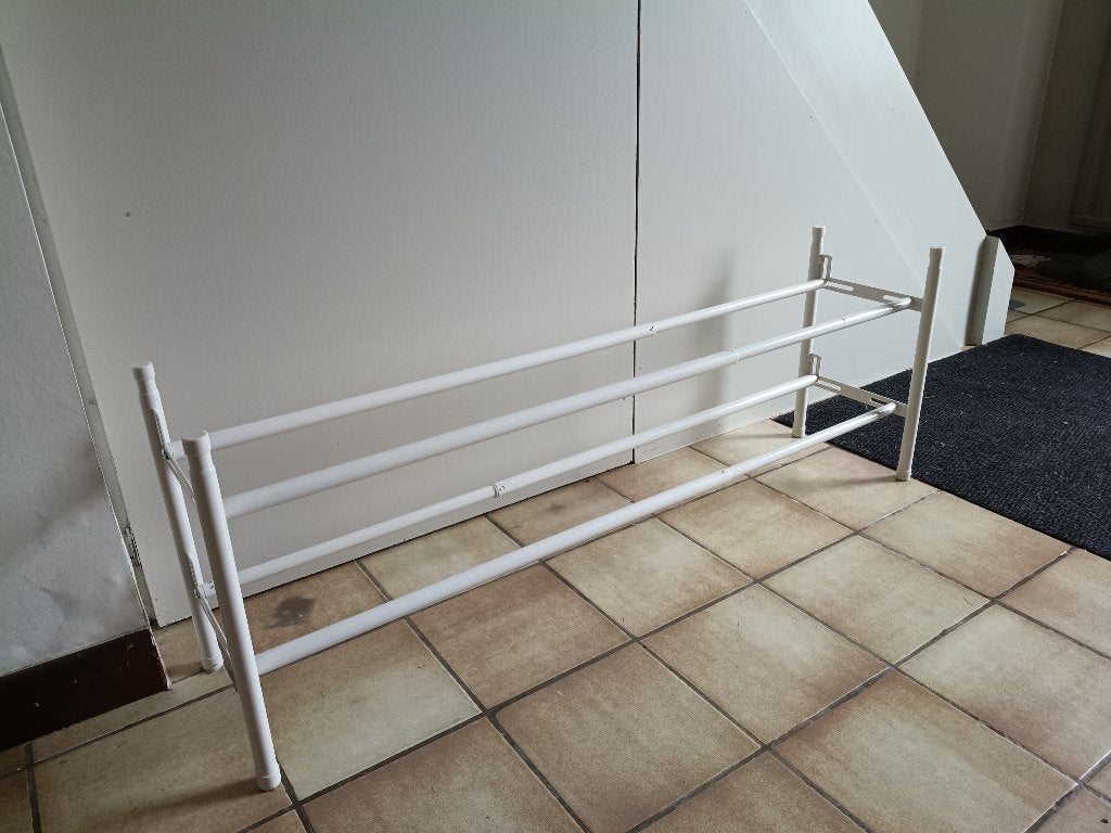 Wit Uitschuifbare schoenen rek, Huis en Inrichting, Ophalen, Zo goed als nieuw