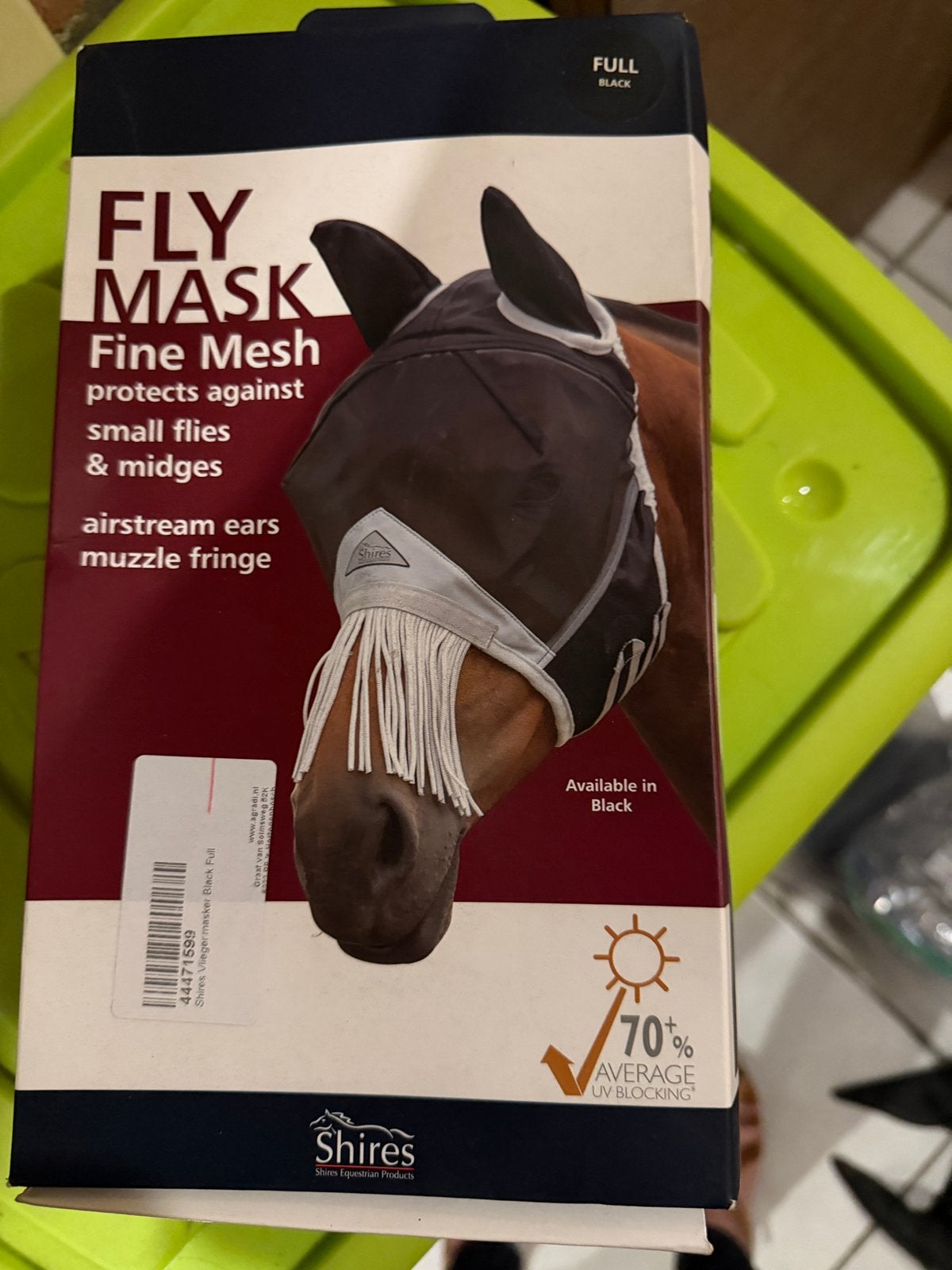Vliegenmasker, NIEUW, zwart, Full., Ophalen, Nieuw