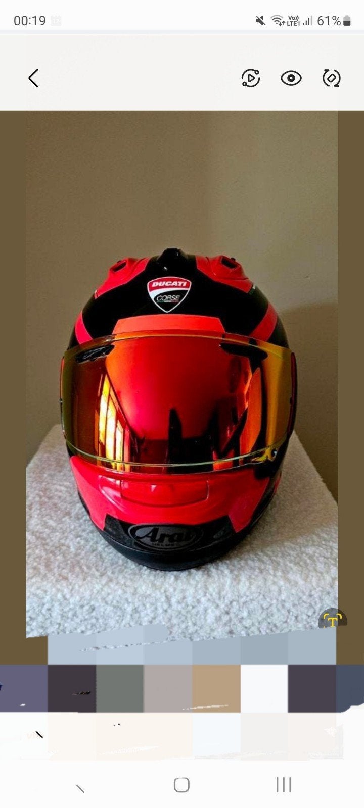 Ducati corse V6 RX-GP Aria Helmet, Motoren, Ophalen