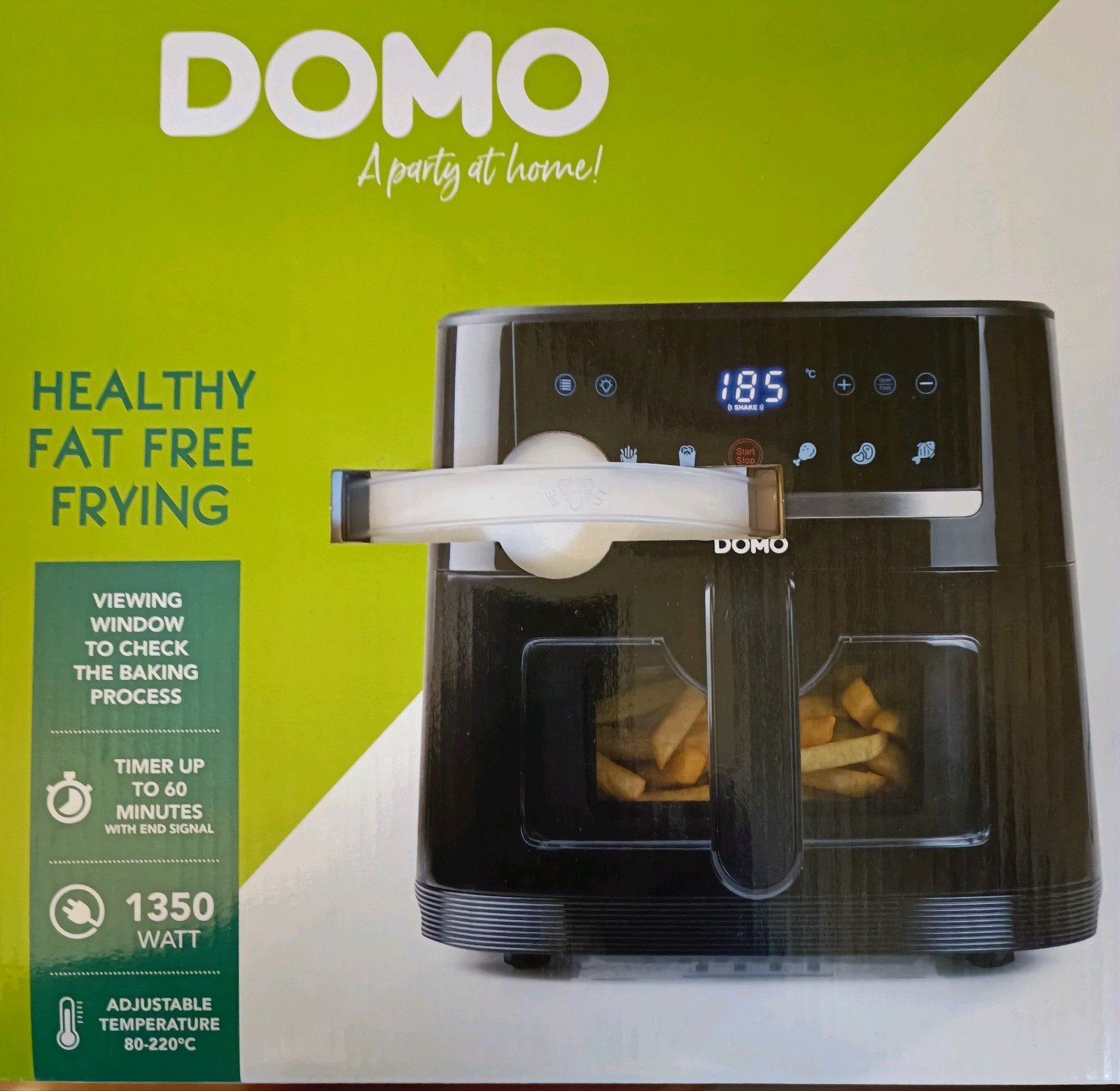 Airfryer NEUF- 4 L - noir - 1350 W, Electroménager, Enlèvement