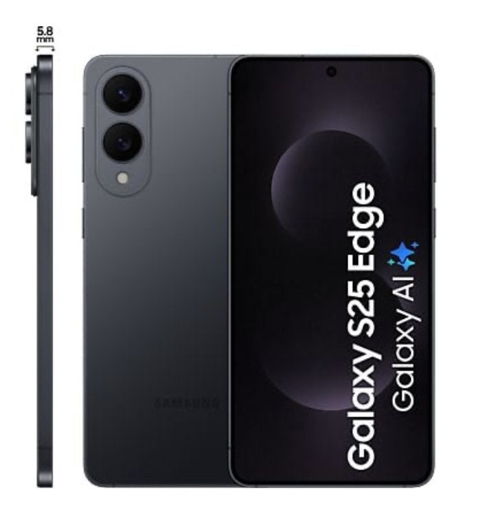 Samsung Galaxy S25 Edge 512GB, 512 GB, Ophalen, Gebruikt, Zwart