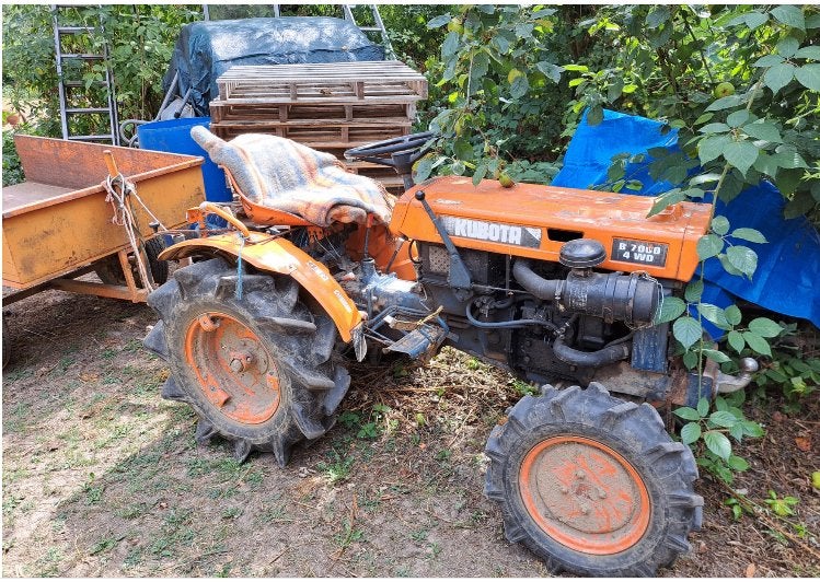 vend mini tracteur kubota B7000, Enlèvement, Utilisé, Autres marques, 2500 à 5000
