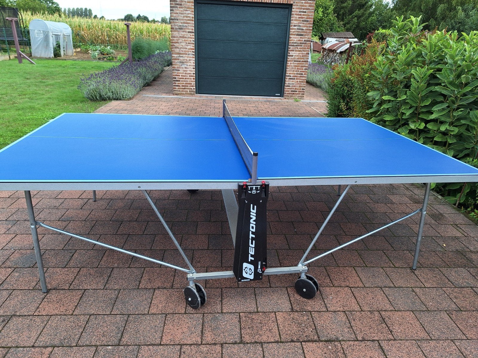 pingpongtafel outdoor tectonic, Ophalen, Zo goed als nieuw, Tafel Outdoor, Inklapbaar