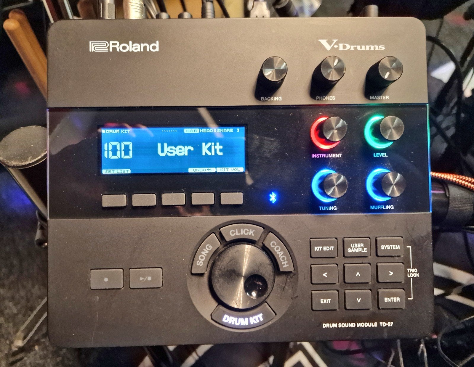 Roland module TD-27 &  Moniteur PM-03, Electroménager, Enlèvement, Comme neuf