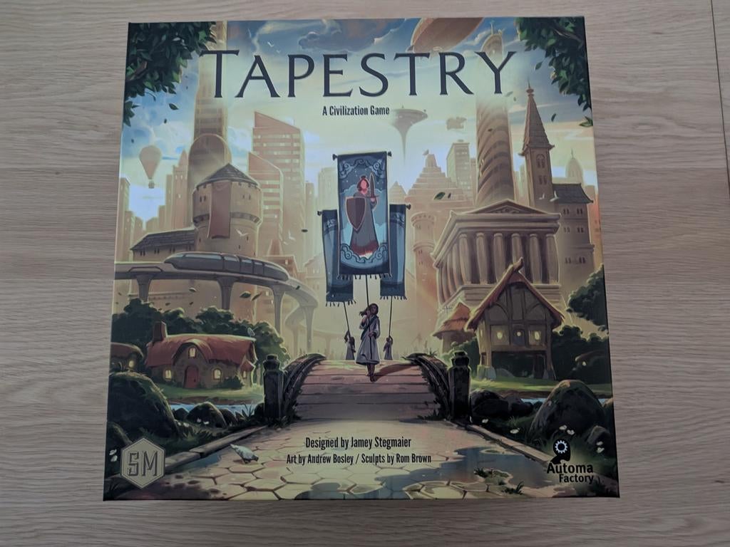 Tapestry (en), Hobby en Vrije tijd, Gezelschapsspellen | Bordspellen, Zo goed als nieuw, Een of twee spelers, Drie of vier spelers