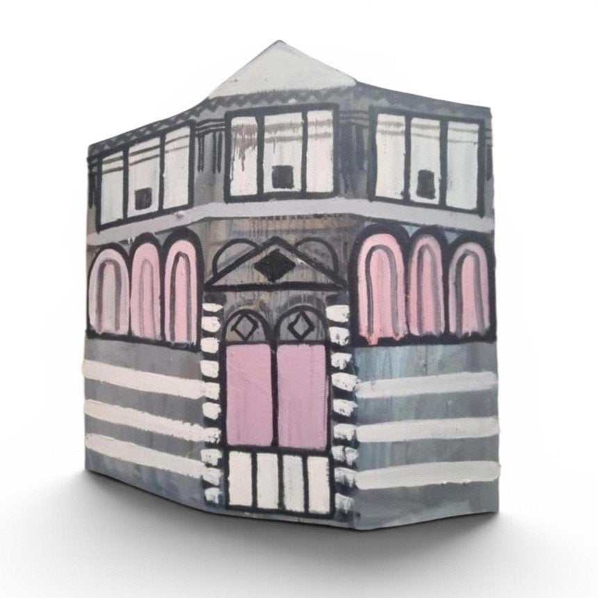 Schilderij 60x50 cm Baptisterium San Giovanni Florence 3D, Huis en Inrichting, Ophalen, 50 – 75, Oorspronkelijke maker, Zo goed als nieuw