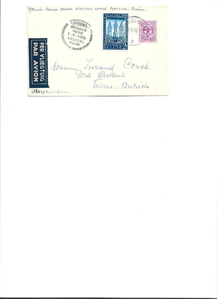 Timbres Sabena de la poste aérienne belge du Congo, Timbres & Monnaies, Timbres | Europe | Belgique, Avec timbre, Enlèvement ou Envoi