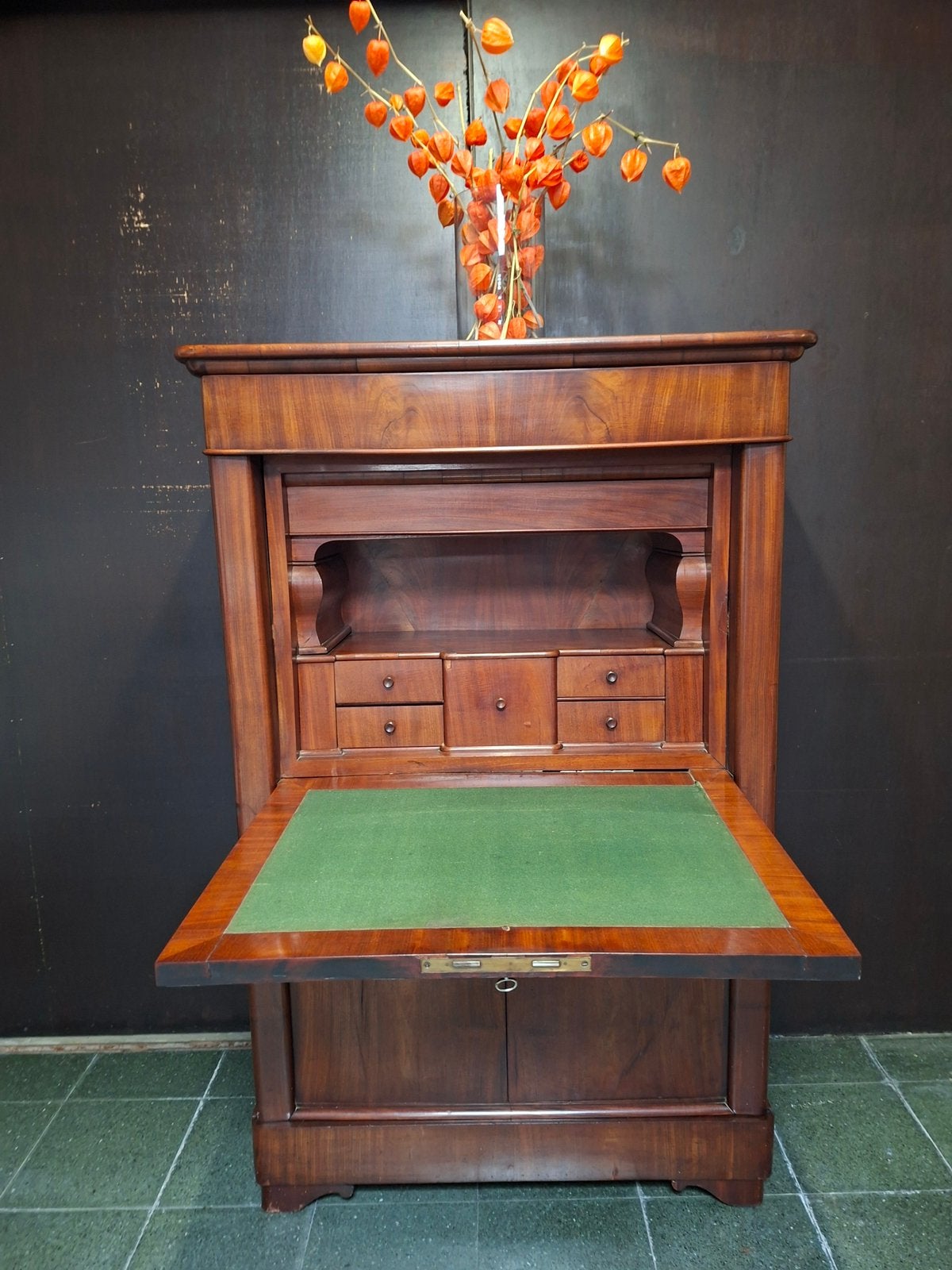 Antiek klepbureau, Huis en Inrichting, Ophalen, Gebruikt, Antiek