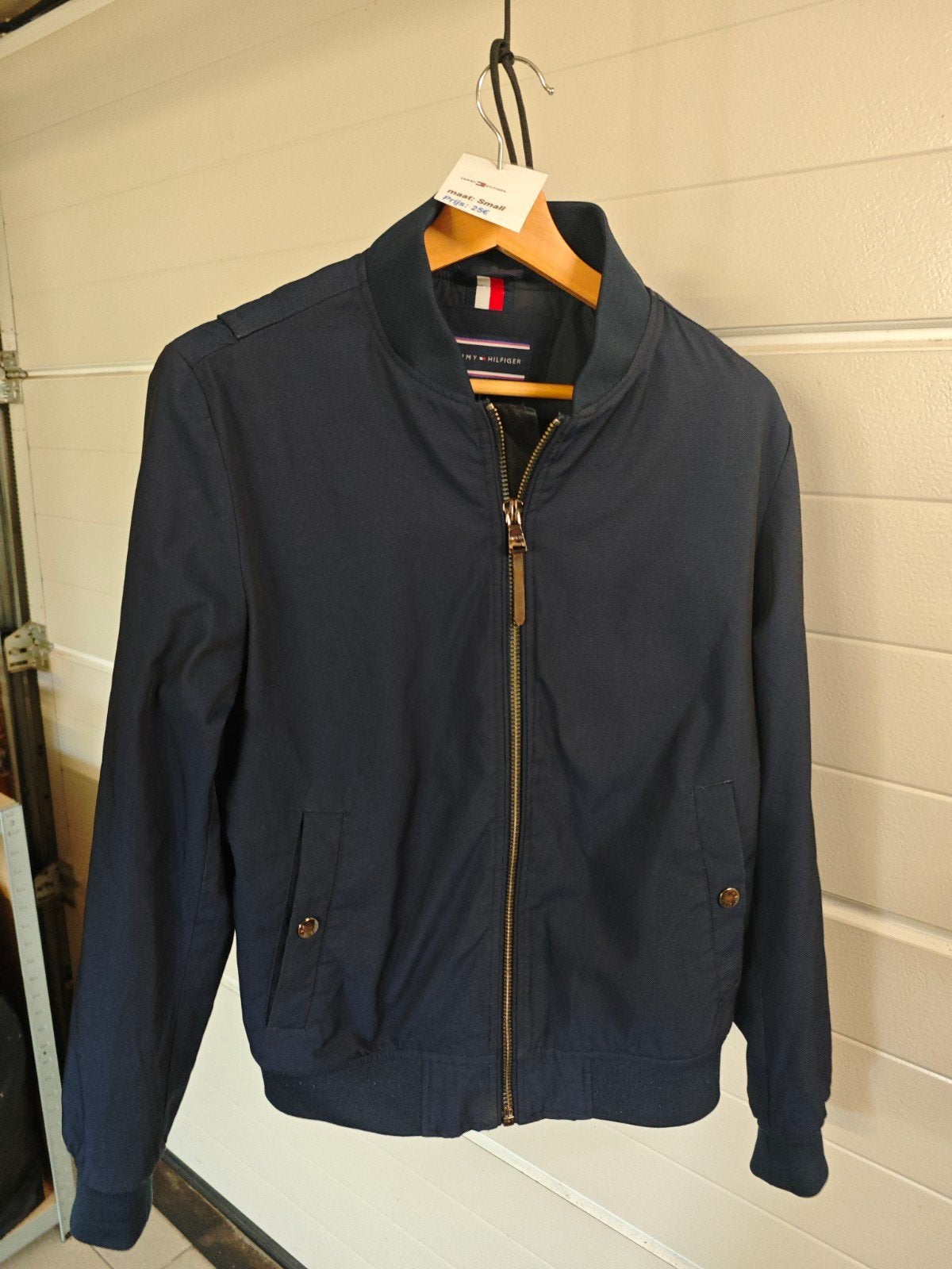 Tommy Hilfiger, blauwe jas, maat small, Ophalen, Blauw