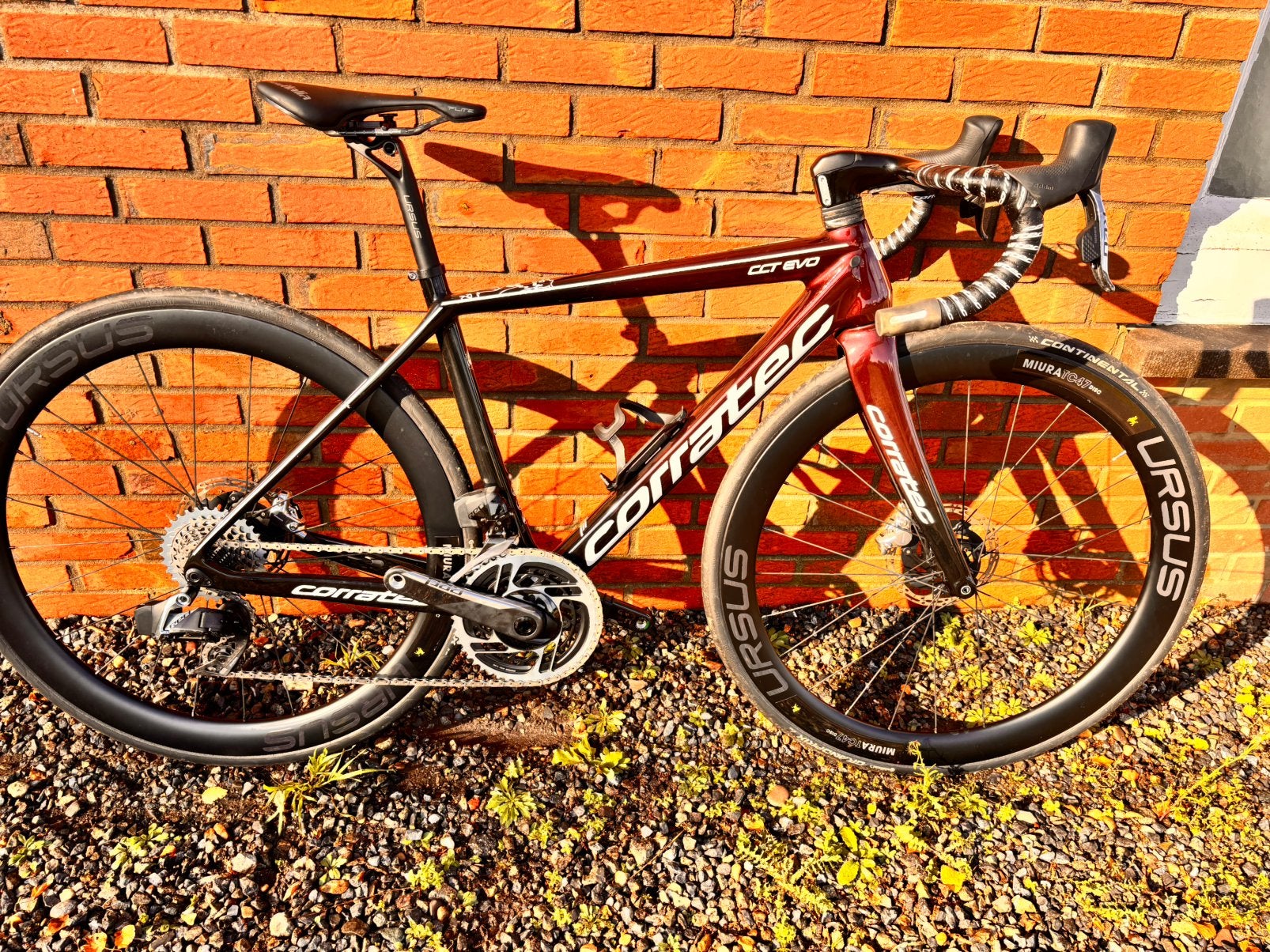 Racefiets corratec, Ophalen, Zo goed als nieuw, Carbon