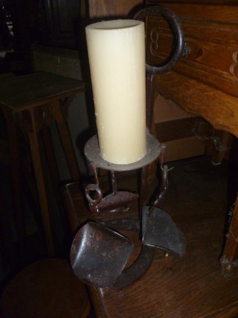 SMEEDIJZEREN KANDELAAR, Antiek en Kunst, Ophalen